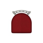 810 Contessa Swivel Stool with Anodized Nickel Finish and Graph Ruby Seat, AGS-81025AN016