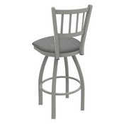 810 Contessa Swivel Stool with Anodized Nickel Finish and Graph Alpine Seat, AGS-81025AN020