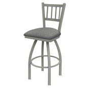 810 Contessa Swivel Stool with Anodized Nickel Finish and Graph Alpine Seat, AGS-81025AN020