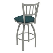 810 Contessa Swivel Stool with Anodized Nickel Finish and Graph Tidal Seat, AGS-81025AN022