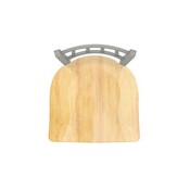 810 Contessa Swivel Stool with Anodized Nickel Finish and Natural Maple Seat, AGS-81025ANNatMpl