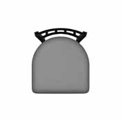 810 Contessa 36" Swivel Bar Stool with Black Wrinkle Finish and Canter Folkstone Grey Seat, 81036BW007