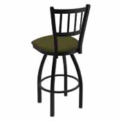 810 Contessa Swivel Stool with Black Wrinkle Finish and Graph Parrot Seat, AGS-81025BW015