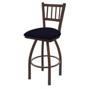 810 Contessa Swivel Stool with Bronze Finish and Canter Twilight Seat, AGS-81025BZ002