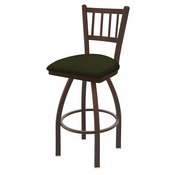 810 Contessa Swivel Stool with Bronze Finish and Canter Pine Seat, AGS-81025BZ010
