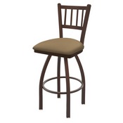 810 Contessa Swivel Stool with Bronze Finish and Canter Sand Seat, AGS-81025BZ013