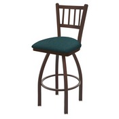 810 Contessa Swivel Stool with Bronze Finish and Graph Tidal Seat, AGS-81025BZ022
