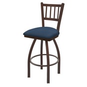 810 Contessa Swivel Stool with Bronze Finish and Rein Bay Seat, AGS-81025BZ024