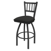 810 Contessa Swivel Stool with Pewter Finish and Canter Iron Seat, AGS-81025PW008