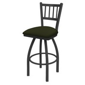 810 Contessa Swivel Stool with Pewter Finish and Canter Pine Seat, AGS-81025PW010