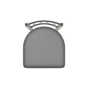 810 Contessa Swivel Stool with Stainless Finish and Canter Folkstone Grey Seat, AGS-81025SS007