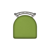 810 Contessa Swivel Stool with Stainless Finish and Canter Kiwi Green Seat, AGS-81025SS009
