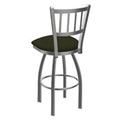 810 Contessa Swivel Stool with Stainless Finish and Canter Pine Seat, AGS-81025SS010