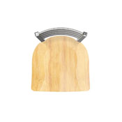 810 Contessa Swivel Stool with Stainless Finish and Natural Maple Seat, AGS-81025SSNatMpl
