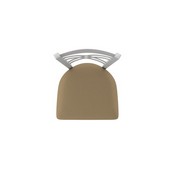 820 Catalina Swivel Stool with Anodized Nickel Finish and Canter Thatch Seat, AGS-82025AN001