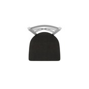 820 Catalina Swivel Stool with Anodized Nickel Finish and Canter Espresso Seat, AGS-82025AN003