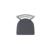 820 Catalina Swivel Stool with Anodized Nickel Finish and Canter Storm Seat, AGS-82025AN004