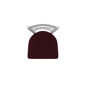 820 Catalina Swivel Stool with Anodized Nickel Finish and Canter Bordeaux Seat, AGS-82025AN005