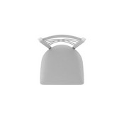 820 Catalina Swivel Stool with Anodized Nickel Finish and Canter Folkstone Grey Seat, AGS-82025AN007
