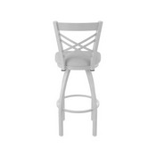 820 Catalina Swivel Stool with Anodized Nickel Finish and Canter Folkstone Grey Seat, AGS-82025AN007