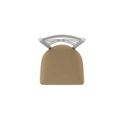 820 Catalina Swivel Stool with Anodized Nickel Finish and Canter Sand Seat, AGS-82025AN013