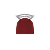 820 Catalina Swivel Stool with Anodized Nickel Finish and Graph Ruby Seat, AGS-82025AN016