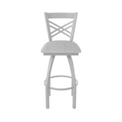 820 Catalina Swivel Stool with Anodized Nickel Finish and Graph Alpine Seat, AGS-82025AN020