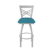 820 Catalina Swivel Stool with Anodized Nickel Finish and Graph Tidal Seat, AGS-82025AN022