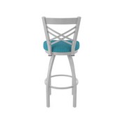 820 Catalina Swivel Stool with Anodized Nickel Finish and Graph Tidal Seat, AGS-82025AN022