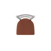 820 Catalina Swivel Stool with Anodized Nickel Finish and Rein Adobe Seat, AGS-82025AN023