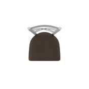 820 Catalina Swivel Stool with Anodized Nickel Finish and Rein Coffee Seat, AGS-82025AN025