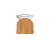 820 Catalina Swivel Stool with Anodized Nickel Finish and Medium Maple Seat, AGS-82025ANMedMpl