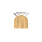 820 Catalina Swivel Stool with Anodized Nickel Finish and Natural Maple Seat, AGS-82025ANNatMpl