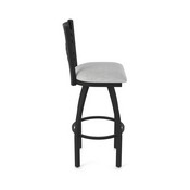 820 Catalina 36" Swivel Bar Stool with Black Wrinkle Finish and Graph Alpine Seat, 82036BW020