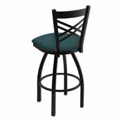 820 Catalina 36" Swivel Bar Stool with Black Wrinkle Finish and Graph Tidal Seat, 82036BW022