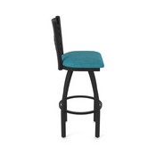 820 Catalina 36" Swivel Bar Stool with Black Wrinkle Finish and Graph Tidal Seat, 82036BW022
