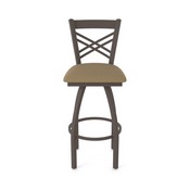 820 Catalina Swivel Stool with Bronze Finish and Canter Thatch Seat, AGS-82025BZ001