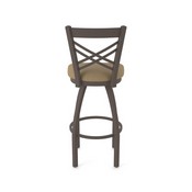 820 Catalina Swivel Stool with Bronze Finish and Canter Thatch Seat, AGS-82025BZ001