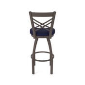 820 Catalina Swivel Stool with Bronze Finish and Canter Twilight Seat, AGS-82025BZ002