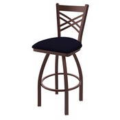 820 Catalina Swivel Stool with Bronze Finish and Canter Twilight Seat, AGS-82025BZ002
