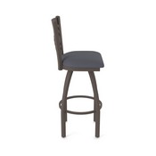 820 Catalina Swivel Stool with Bronze Finish and Canter Storm Seat, AGS-82025BZ004