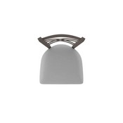 820 Catalina Swivel Stool with Bronze Finish and Canter Folkstone Grey Seat, AGS-82025BZ007