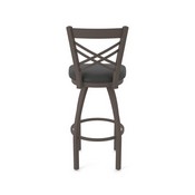820 Catalina Swivel Stool with Bronze Finish and Canter Iron Seat, AGS-82025BZ008