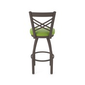 820 Catalina Swivel Stool with Bronze Finish and Canter Kiwi Green Seat, AGS-82025BZ009