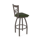 820 Catalina Swivel Stool with Bronze Finish and Canter Pine Seat, AGS-82025BZ010