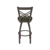 820 Catalina Swivel Stool with Bronze Finish and Canter Pine Seat, AGS-82025BZ010