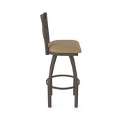 820 Catalina Swivel Stool with Bronze Finish and Canter Sand Seat, AGS-82025BZ013