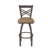 820 Catalina Swivel Stool with Bronze Finish and Canter Sand Seat, AGS-82025BZ013