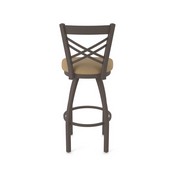 820 Catalina Swivel Stool with Bronze Finish and Canter Sand Seat, AGS-82025BZ013