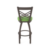 820 Catalina Swivel Stool with Bronze Finish and Graph Parrot Seat, AGS-82025BZ015